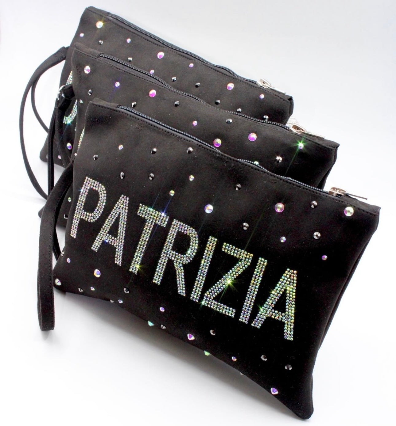 Pochette in Pelle Con Strass