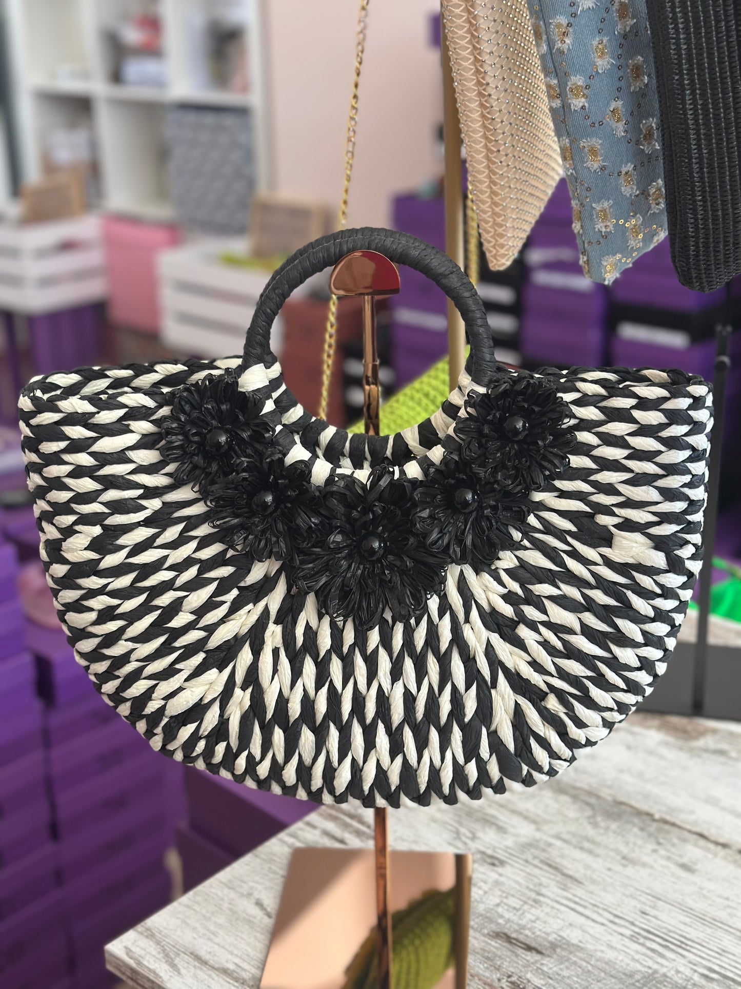 š¼ Borsa in rafia āGirasoleā