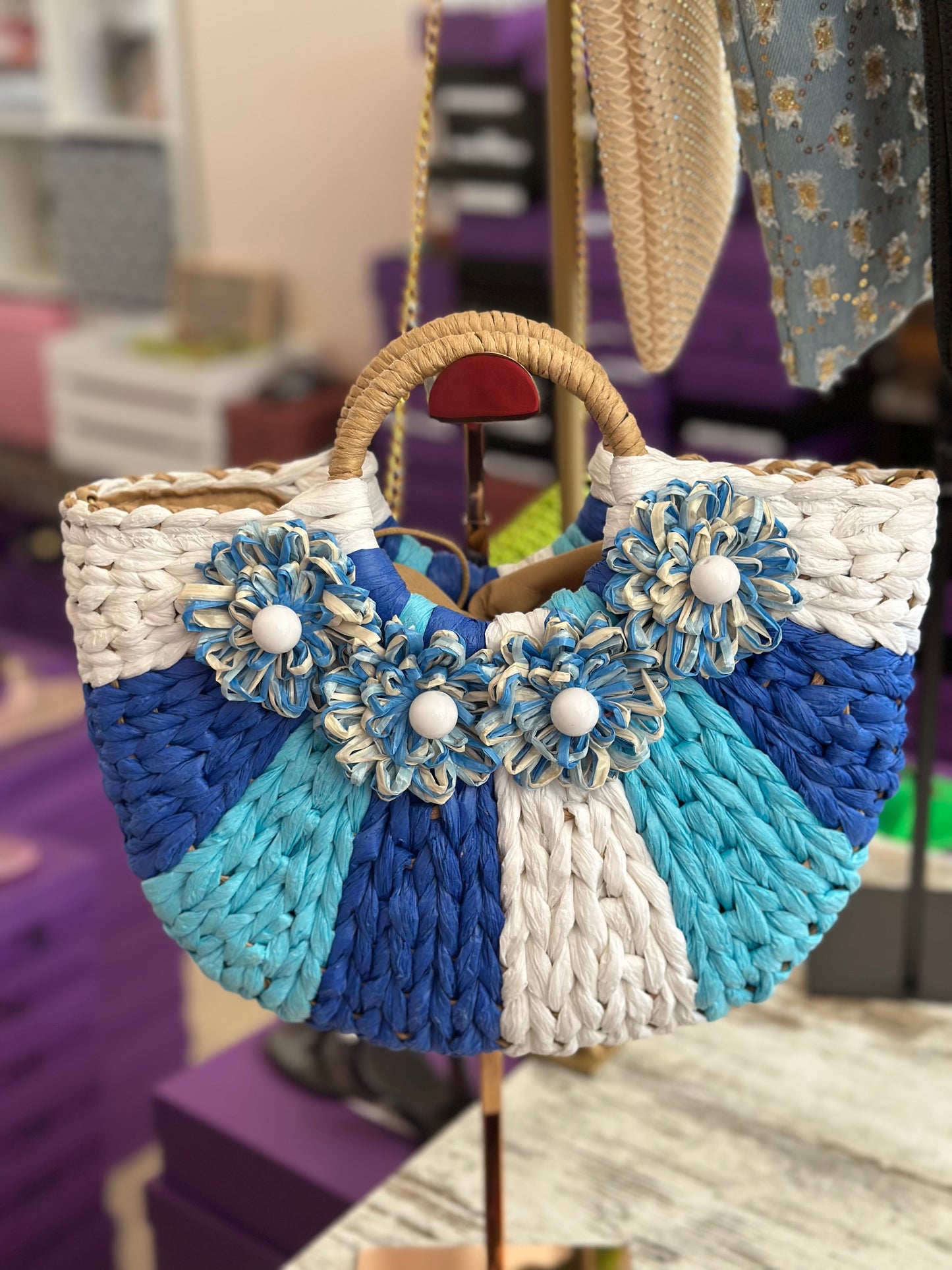 š¼ Borsa in rafia āGirasoleā