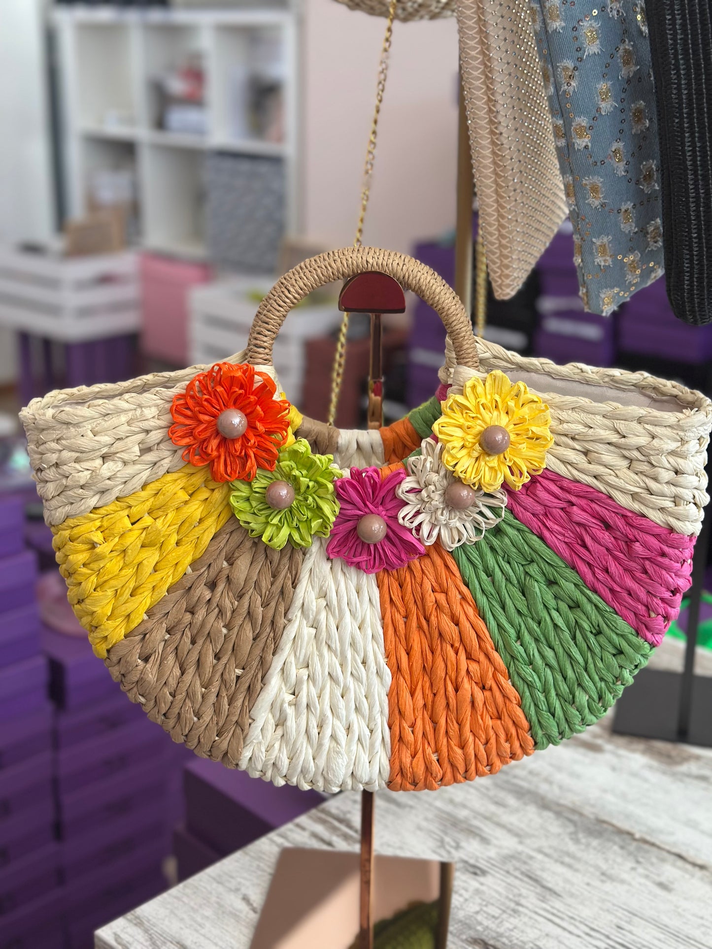 š¼ Borsa in rafia āGirasoleā