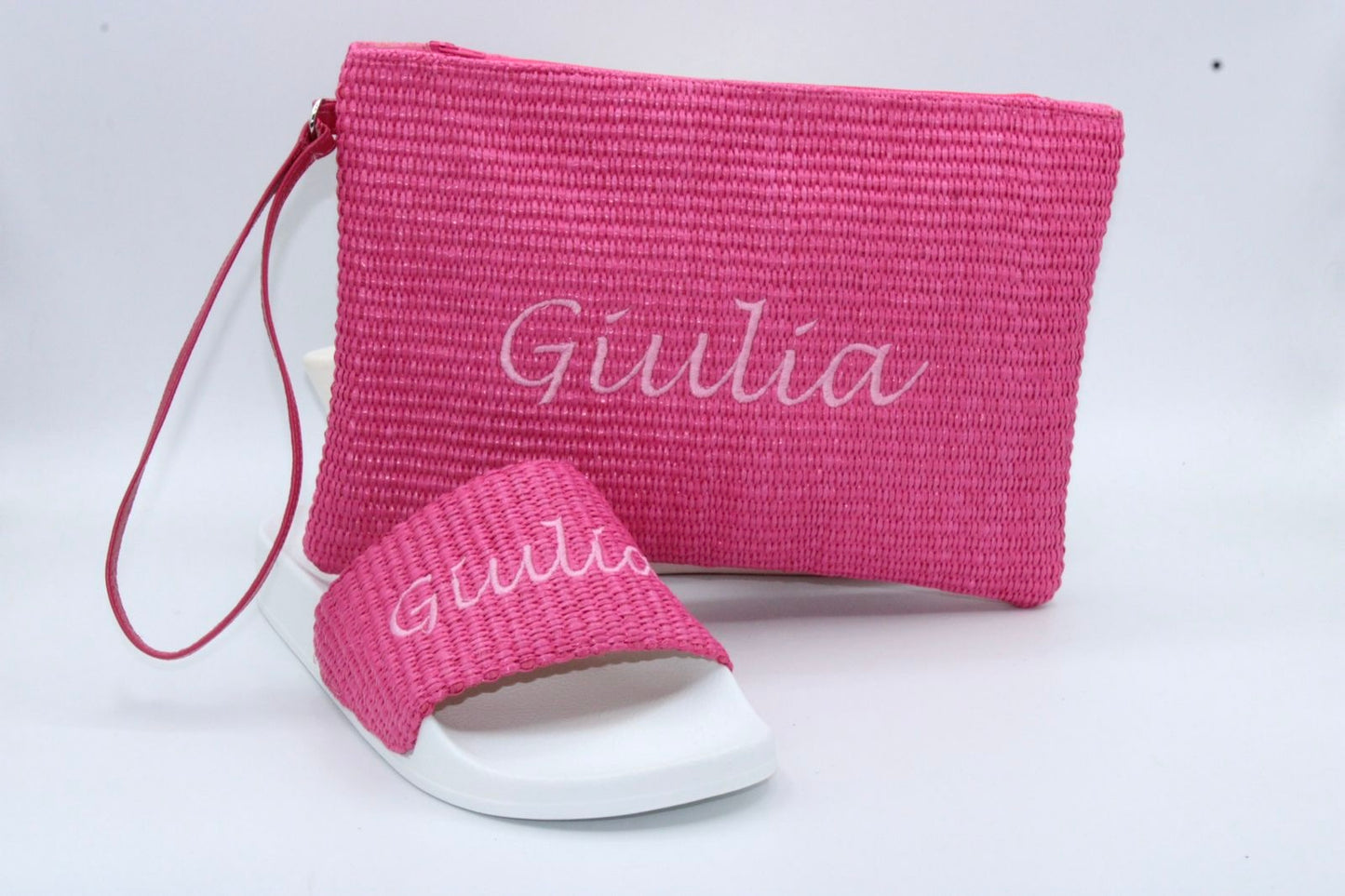 Set Ciabatta + Pochette in rafia