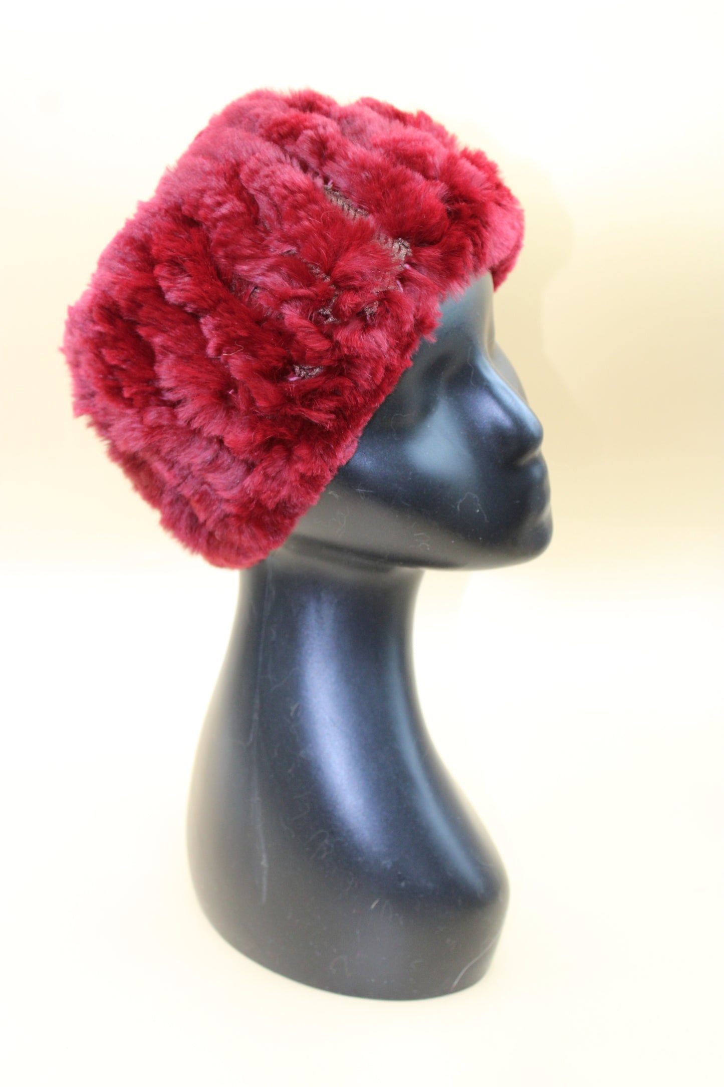 Fascia in pelliccia Bordeaux