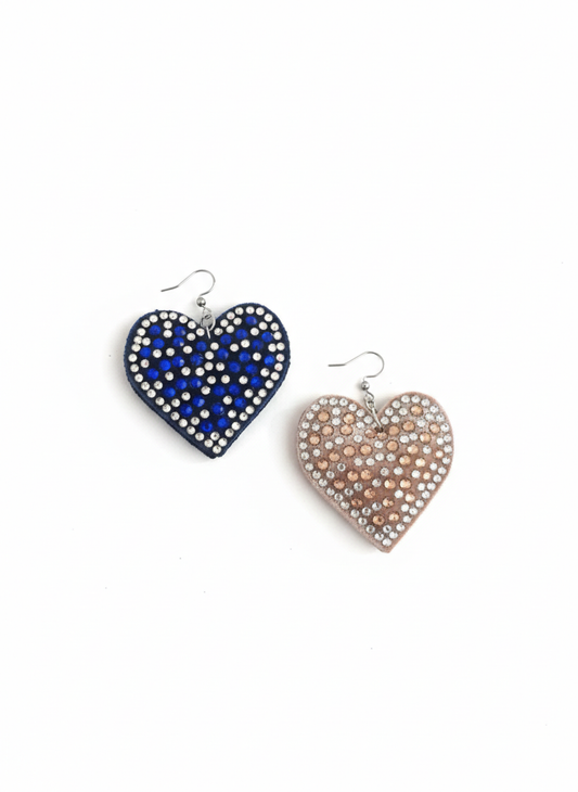 Orecchini Cuore Strass
