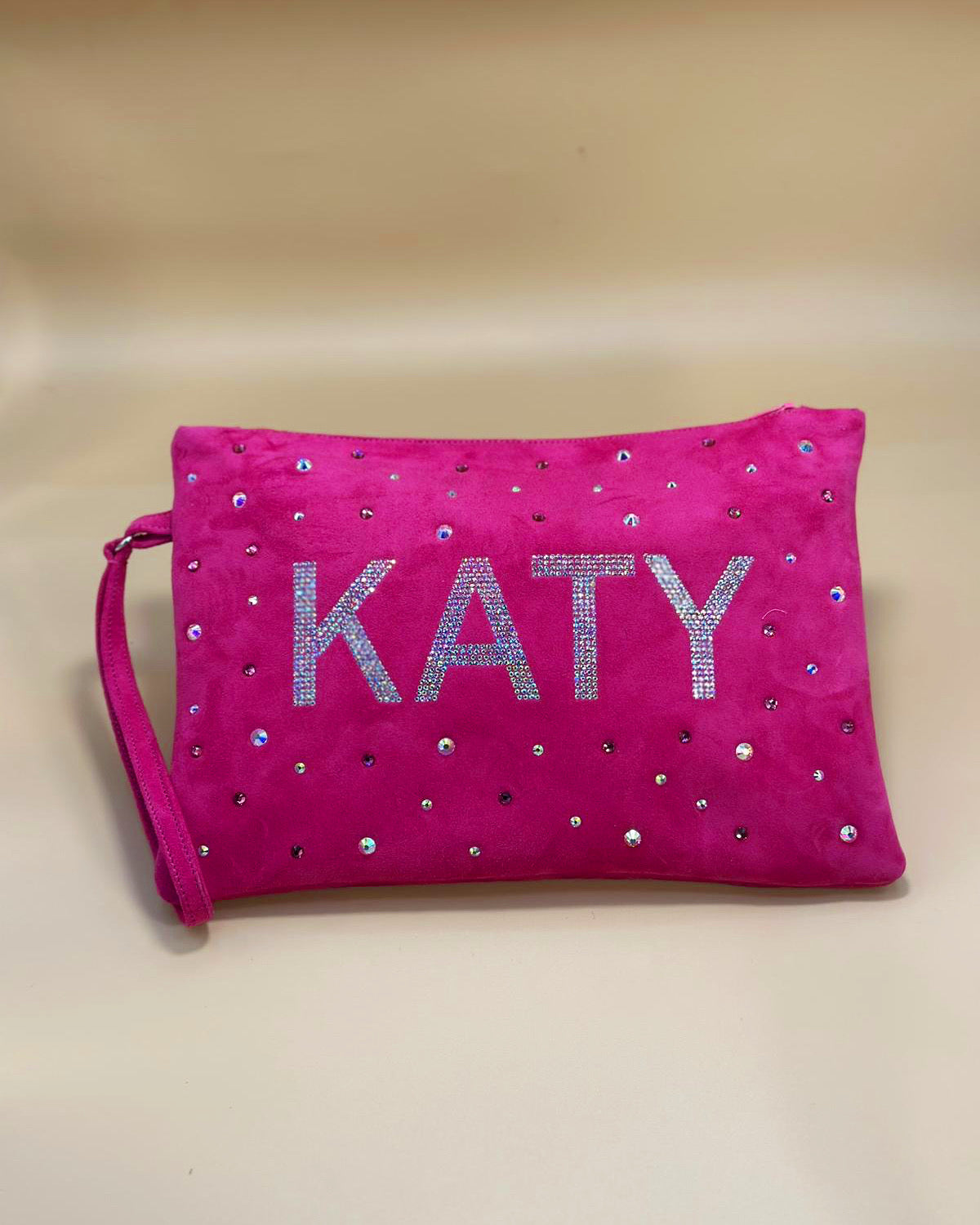Pochette in Pelle Con Strass