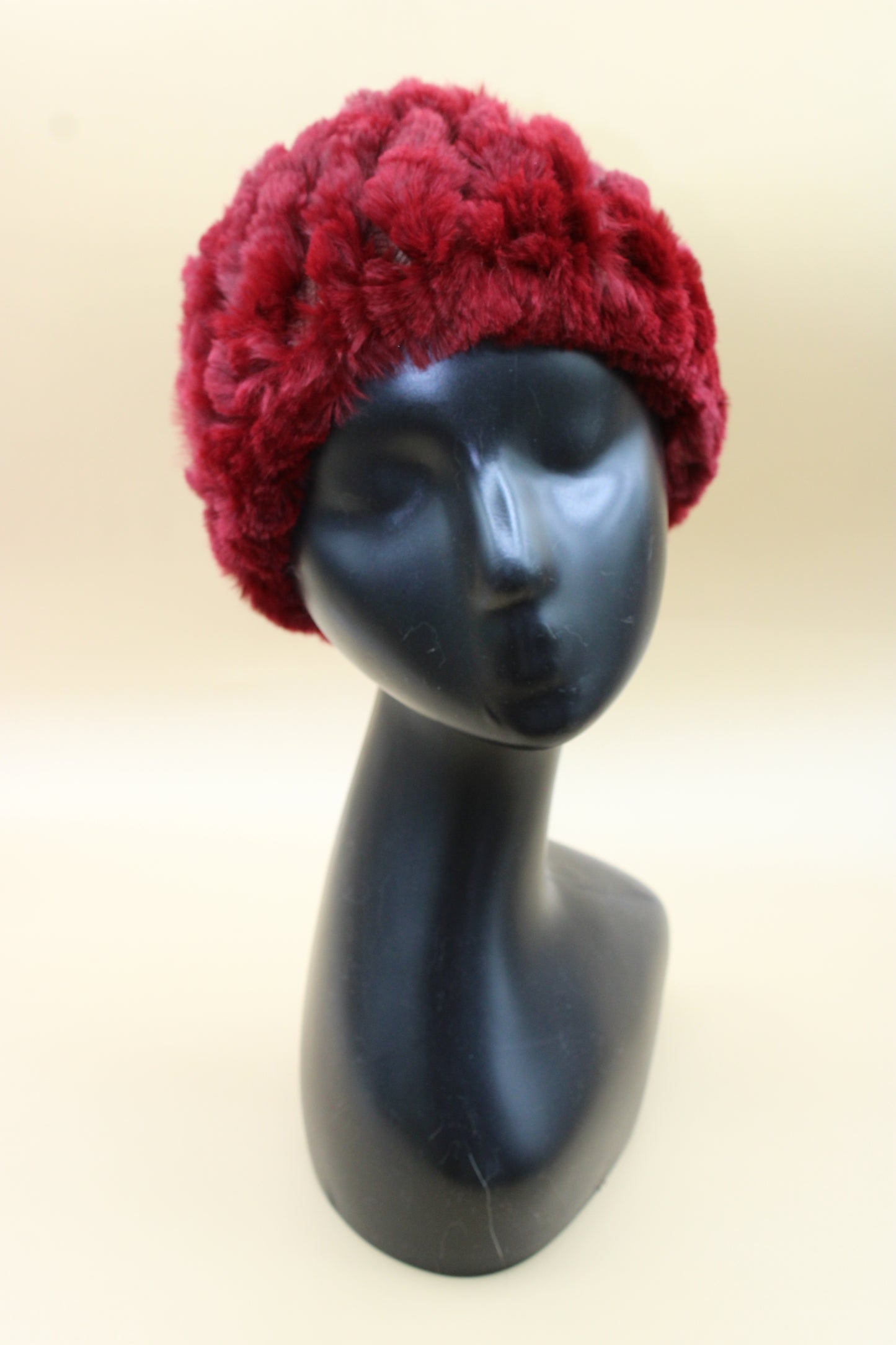 Fascia in pelliccia Bordeaux