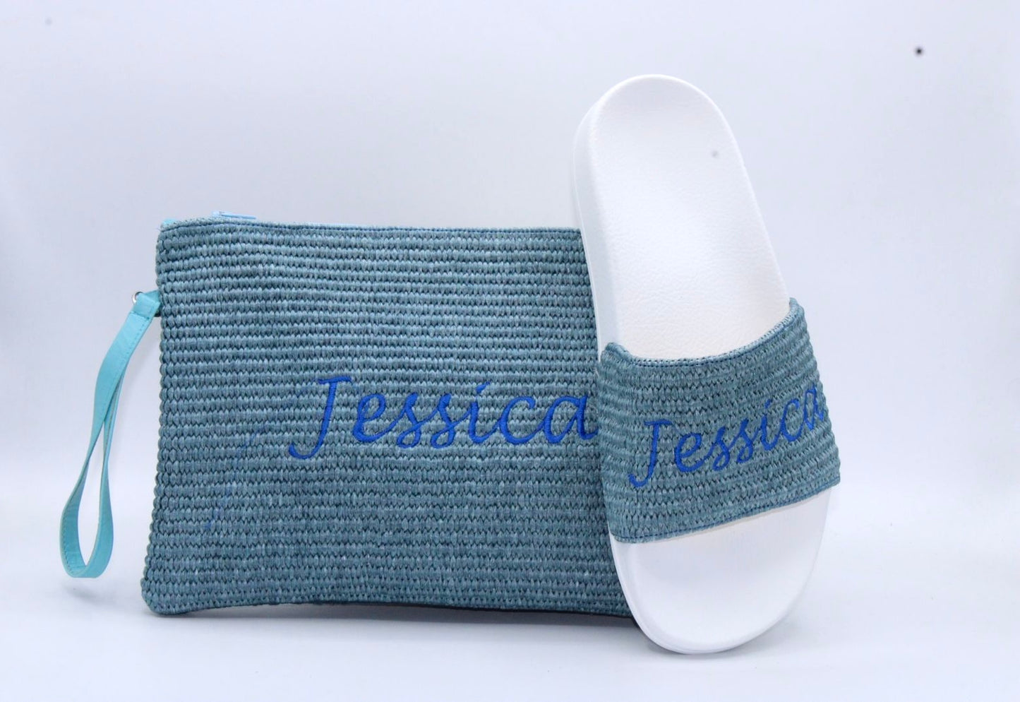 Set Ciabatta + Pochette in rafia